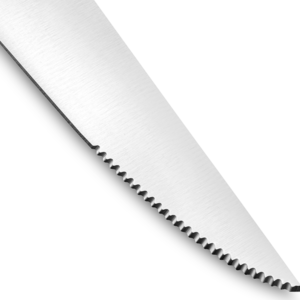 zoom sur le crantage de la lame du couteau à steak de la gamme barbecue Original