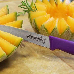 Découpe parfaite d'un melon avec le couteau d'office fischer kids