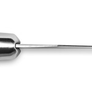 Zoom sur la virole de la spatule en inox plate de 40 cm de la marque Fischer