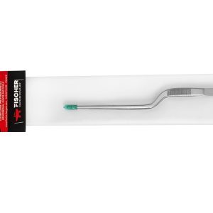 Vue du packaging de la pince à dresser coudée de 20cm de la marque Fischer